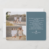 Peace Love Hope | Kerstvakantie fotokaart Kaart (Achterkant)