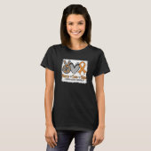 Peace Love Hope Leukemia Awareness Month Warrior W T-shirt (Voorkant volledig)
