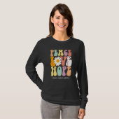 Peace Love Hope Moebius Syndrome Awareness T-shirt (Voorkant volledig)
