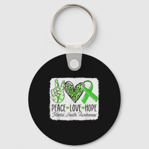Peace Love Hope ondersteunt bewustzijn van geestel Sleutelhanger