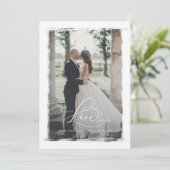 Peace Love Hope Pas getrouwd kerstkaarten Feestdagenkaart (Staand voorkant)