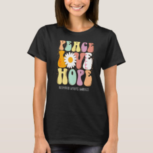 Peace Love Hope Reumatoid Artritis Awareness Gif T-shirt
