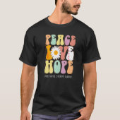 Peace Love Hope Smith Magenis Syndrome SMS Awarene T-shirt (Voorkant)