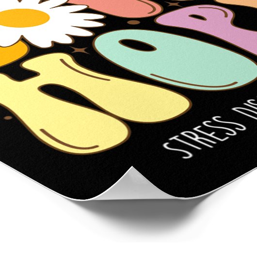 Peace Love Hope Stress Disease Awareness Gift Poster (Hoek)