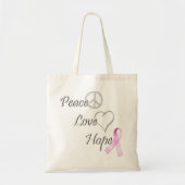Peace Love Hope Tote Bag (Voorkant)