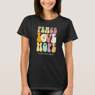 Peace Love Hope Ulcerative Colitis Awareness T-shirt