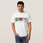 Peace Love Hornets T-shirt (Voorkant volledig)
