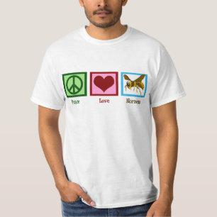 Peace Love Hornets T-shirt