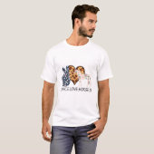 Peace Love Horse Lover T-shirt (Voorkant volledig)
