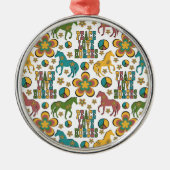 Peace Love Horses Christmas Ornament Keepsake (Voorkant)