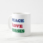 Peace-Love-Horses Koffiemok (Voorkant links)