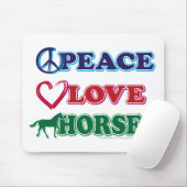 Peace-Love-Horses Muismat (Met muis)