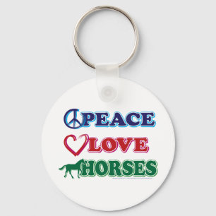 Peace-Love-Horses Sleutelhanger