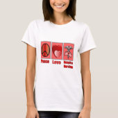 Peace Love Hospice Nursing-Gifts T-shirt (Voorkant)