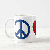 Peace Love Hotdog Koffiemok (Links)