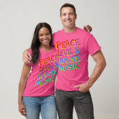Peace Love House Music EDM T-shirt (Unisex)