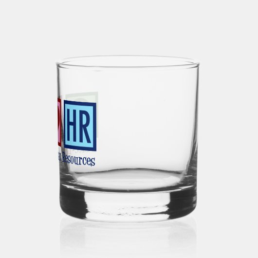 Peace Love HR Human Resources Whisky Glas (Links)