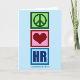 Peace Love HR - Personeelsblauw Kaart