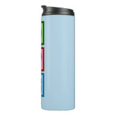 Peace Love HR - Personeelsblauw Thermosbeker (Geroteerd rechts)