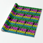 Peace Love Human Resources Cadeaupapier (Uitgerold)