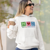 Peace Love Human Resources HR Hoodie