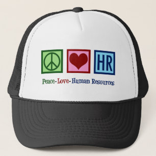Peace Love Human Resources HR Trucker Pet