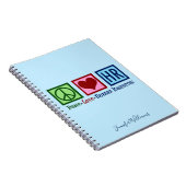 Peace Love Human Resources Notitieboek (Rechterzijde)