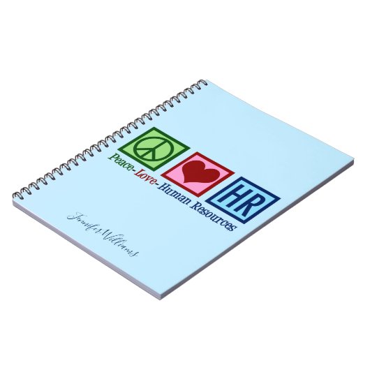 Peace Love Human Resources Notitieboek (Linkerzijde)