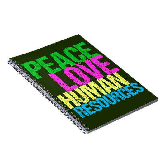 Peace Love Human Resources Notitieboek (Rechterzijde)