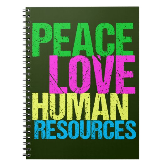 Peace Love Human Resources Notitieboek (Voorkant)