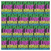 Peace Love Human Resources Stof (Swatch)