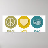 Peace Love HVAC Poster (Voorkant)