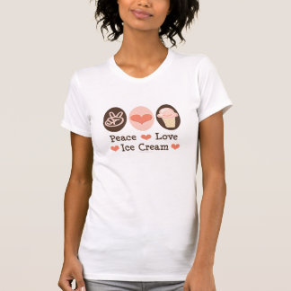 Peace Love Ice Cream Distress T-shirt
