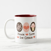 Peace Love Ice Cream Mok (Links)