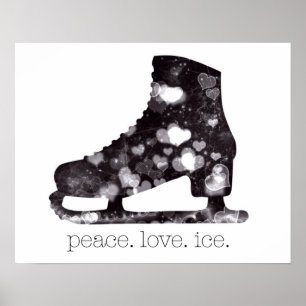 Peace Love Ice Figuur Skart van S Szczucki Poster