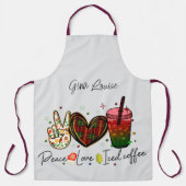 Peace Love Iced Coffee Fun Schort (Voorkant)