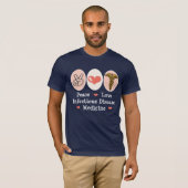 Peace Love Infectious Disease Medicinal T-shirt (Voorkant volledig)