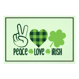 Peace Love Irish-60682 Foto Afdruk