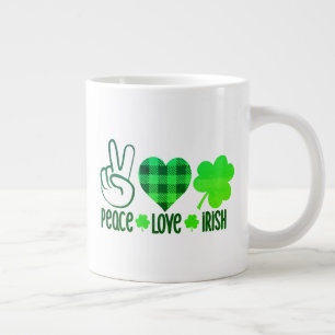 Peace Love Irish-60682 Grote Koffiekop