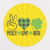 Peace Love Irish-60682 Labels (Design 2)