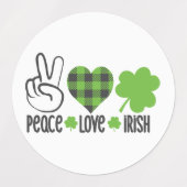 Peace Love Irish-60682 Labels (Design 1)