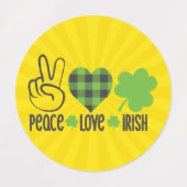 Peace Love Irish-60682 Labels (Design 2)