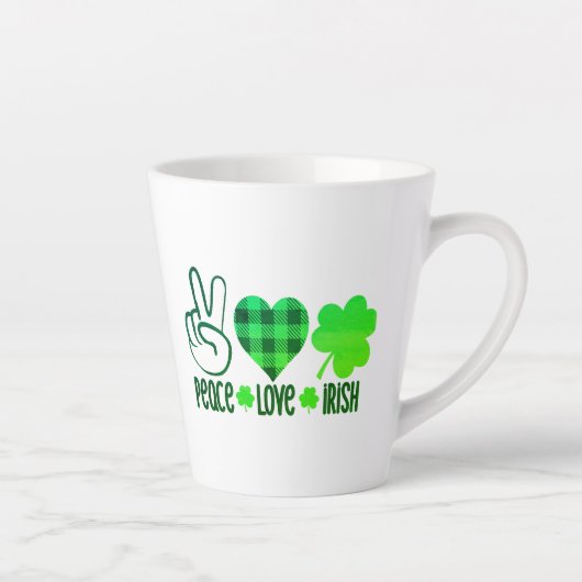 Peace Love Irish-60682 Latte Mok (Rechts)
