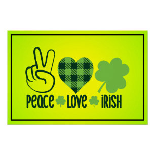 Peace Love Irish-60682 Perfect Poster