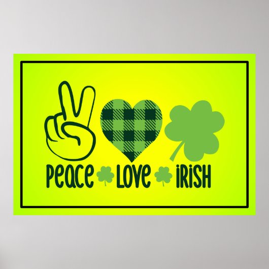 Peace Love Irish-60682 Poster (Voorkant)