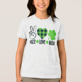 Peace Love Irish-60682 Tri-Blend Shirt (Voorkant)