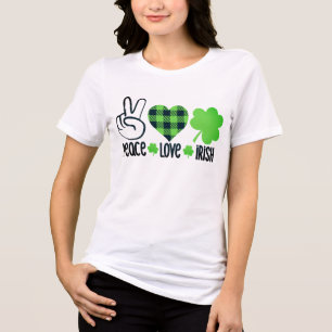 Peace Love Irish-60682 Tri-Blend Shirt