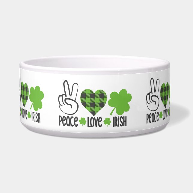 Peace Love Irish-60682 Voerbakje (Voorkant)