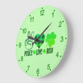 Peace Love Irish-66677 Grote Klok (Hoek)
