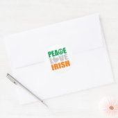 Peace Love Irish Ronde Sticker (Envelop)